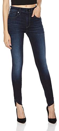 Hale Women's Rogue Stunner Mid-Rise Skinny Jean with Step Hem 33 Nightfall Blue