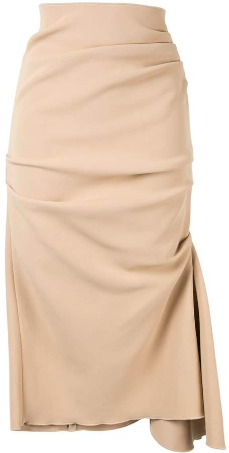 Acler Riverside ruched midi skirt