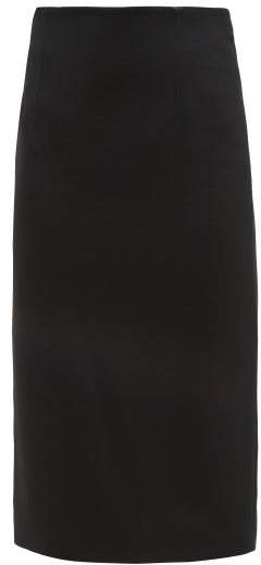 Alexander Mcqueen - High-rise Crepe Pencil Skirt - Womens - Black