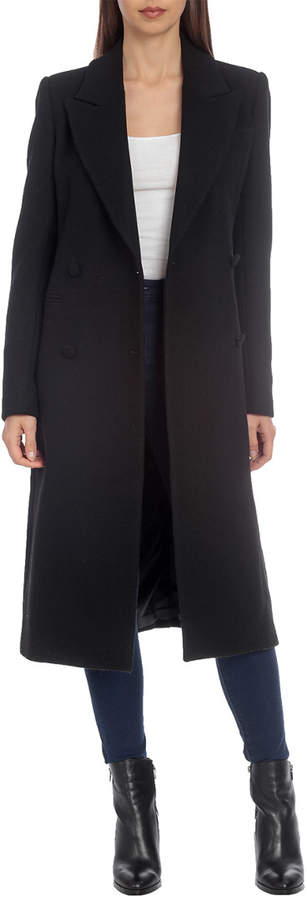 Avec Les Filles Tailored Wool-Blend Coat