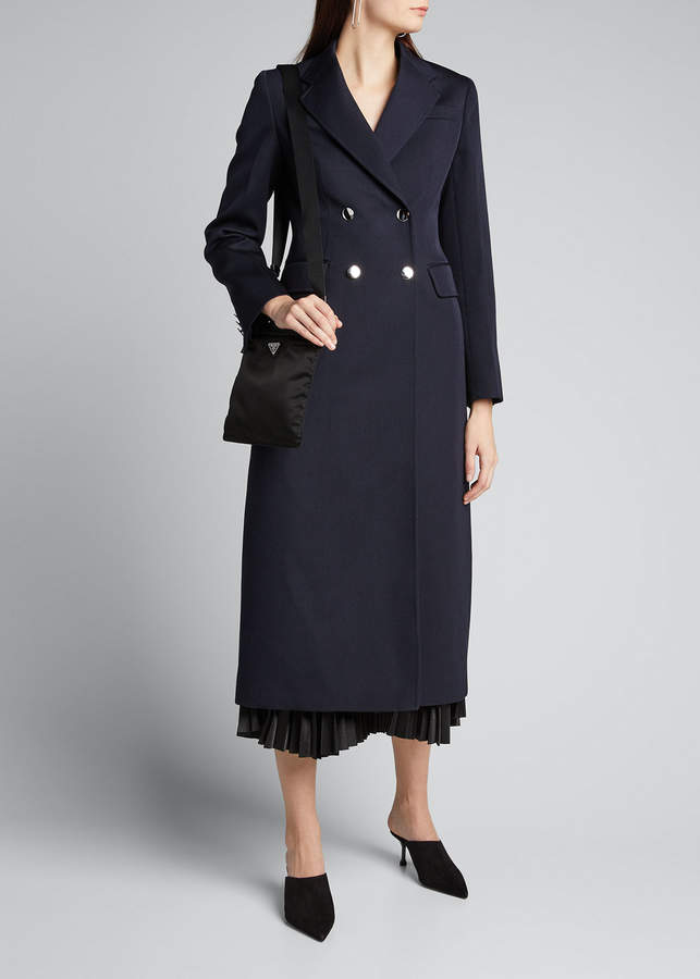 Prada Gabardine Double-Breasted Coat