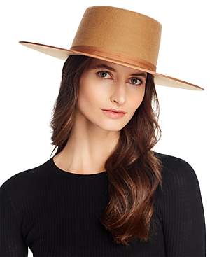 Lack Of Color Lack of Color Teak Wool Rancher Boater Hat