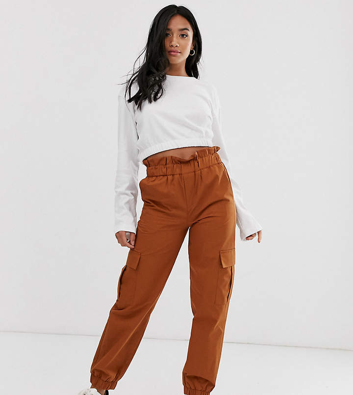 Only Petite cargo pants with pocket detail