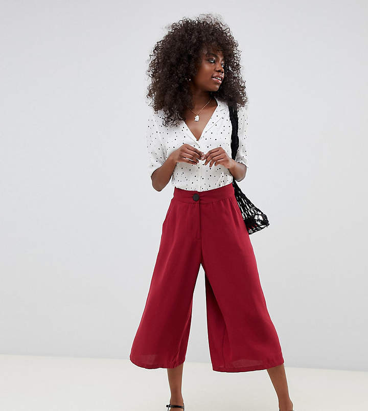 Vero Moda Petite high waisted culottes