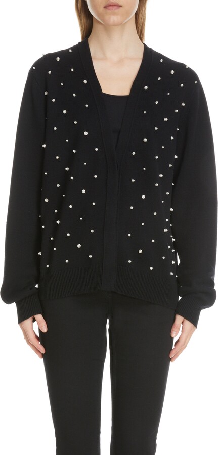 Embellished V-Neck Cashmere Cardigan