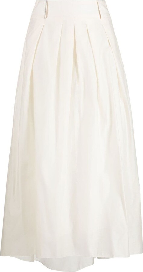 Pleated High-Waisted Skirt