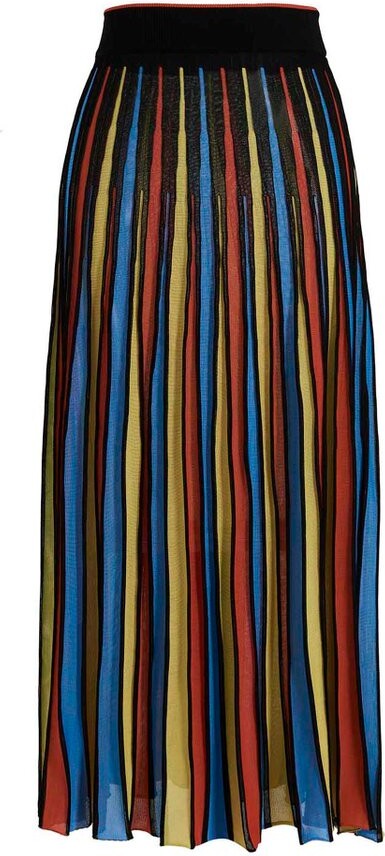 MSGM Elasticated Waistband Pleated Skirt