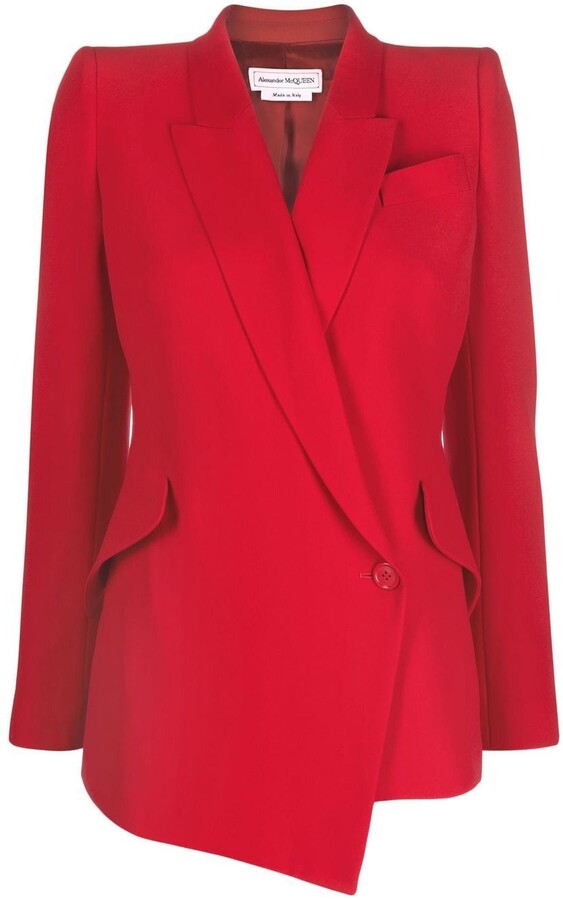 Asymmetric Single-Breasted Blazer