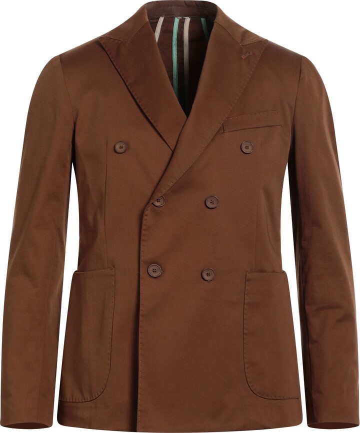 DUCKING Suit Jacket Brown