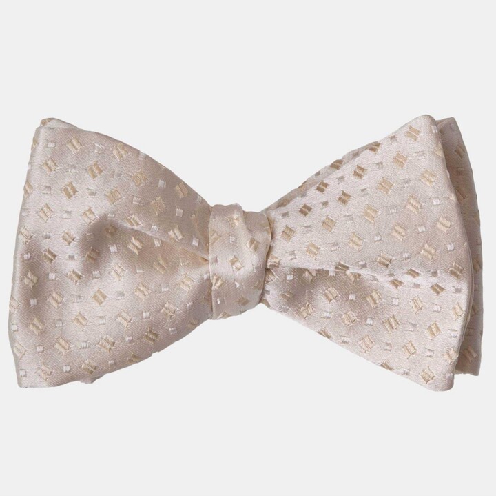 Elizabetta Bellini - Silk Bow Tie for Men - Champagne