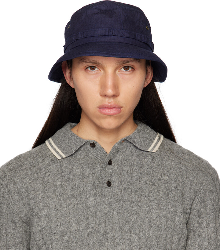 BEAMS PLUS Indigo Jungle Bucket Hat