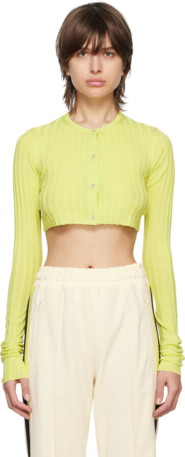 INSCRIRE Green Crewneck Cardigan