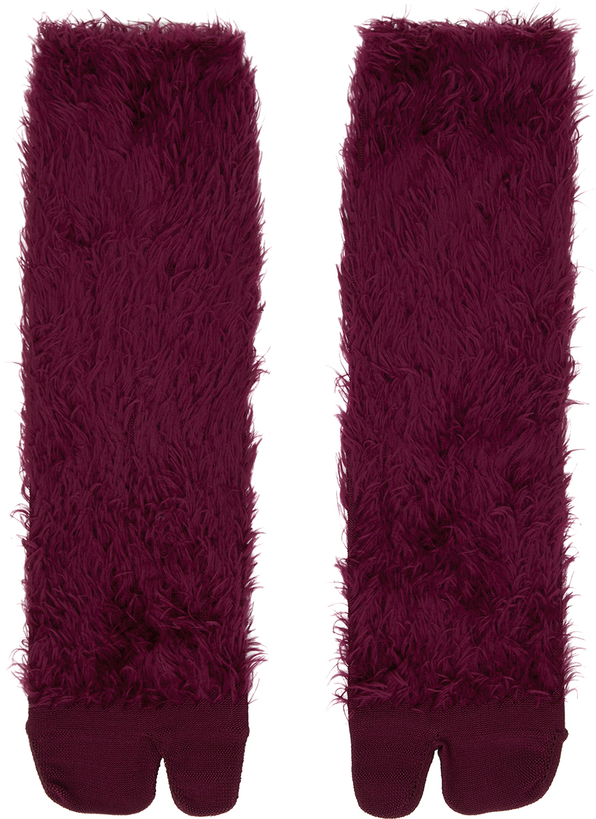 Yohji Yamamoto Purple Cleft Socks