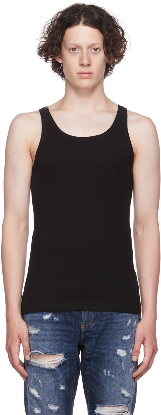 Dolce & Gabbana Black Rib Tank Top