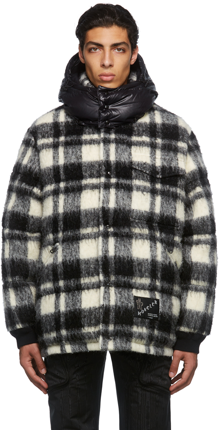 Moncler Genius 7 Moncler FRGMT Hiroshi Fujiwara Black Check Down Jacket