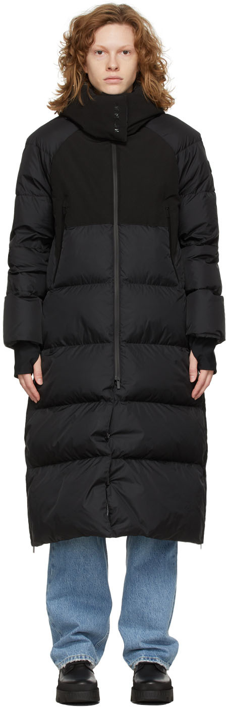 Moncler Black Down Heliotrope Coat