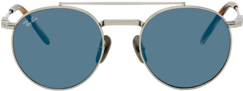 Ray-Ban Silver Round II Titanium Sunglasses