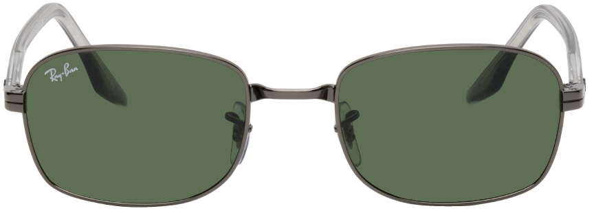 Ray-Ban Gunmetal Rectangular Sunglasses