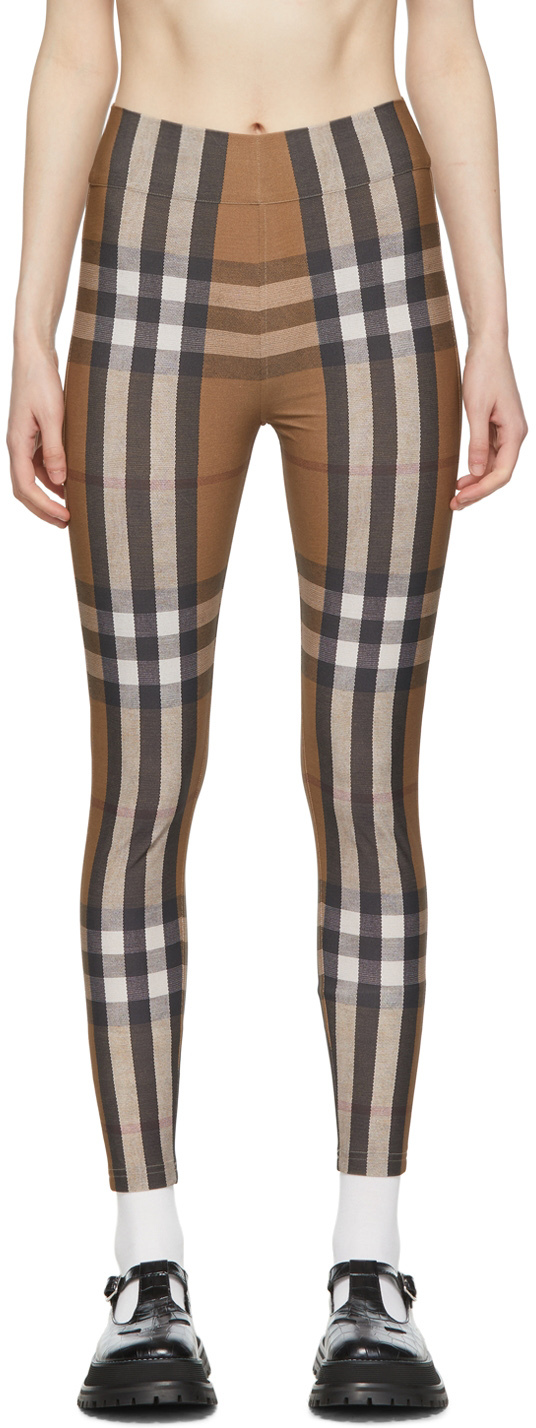 Burberry Brown Check Leggings