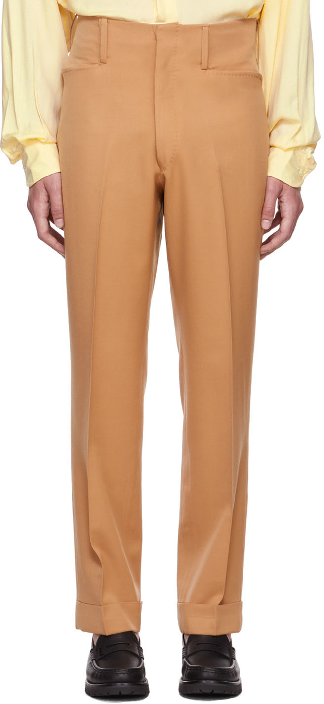 Factor's Tan Tailored Trousers