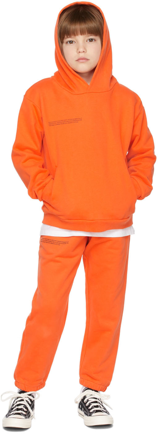 PANGAIA Kids Orange Organic Cotton 365 Hoodie