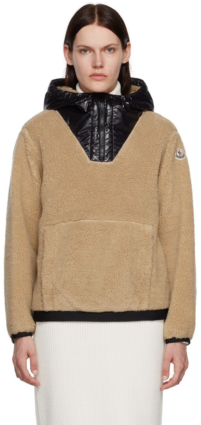 Moncler Brown Teddy Hoodie