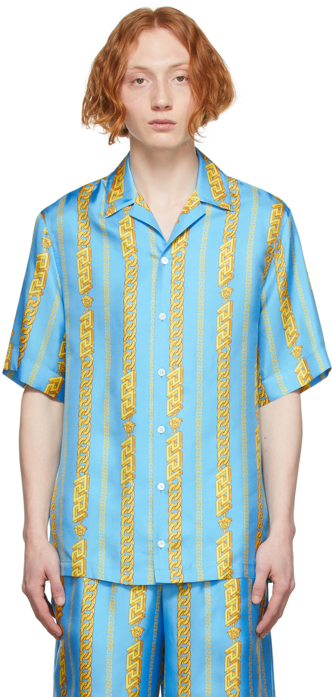 Versace Blue Chain Shirt