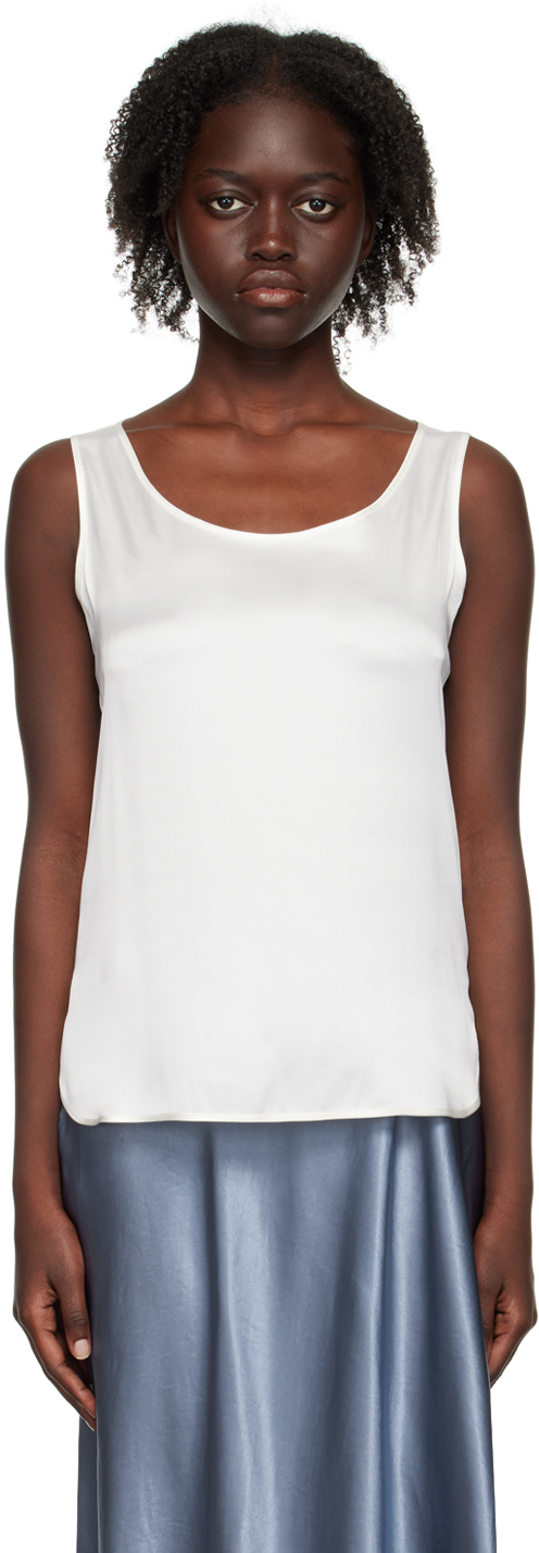 Max Mara Leisure White Pan Tank Top