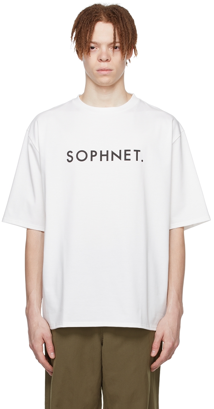 SOPHNET. White Cotton T-Shirt