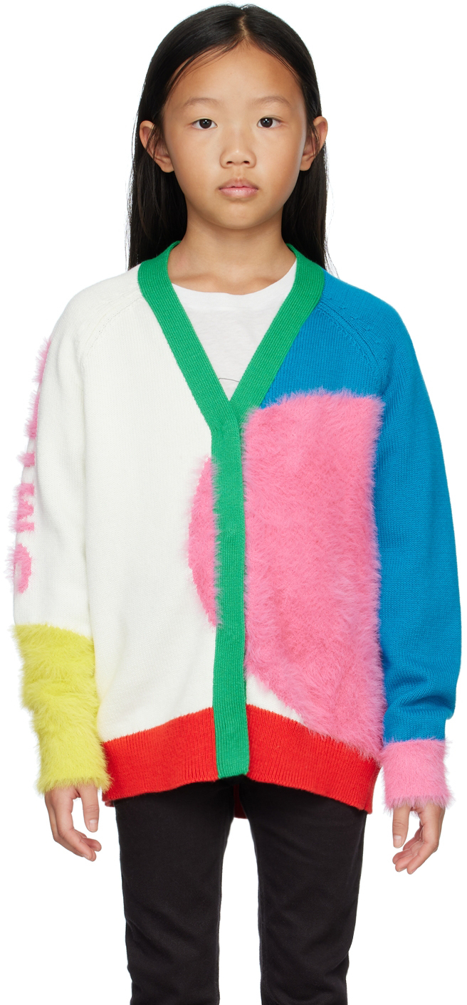 Stella McCartney Kids Multicolor Color Block Cardigan