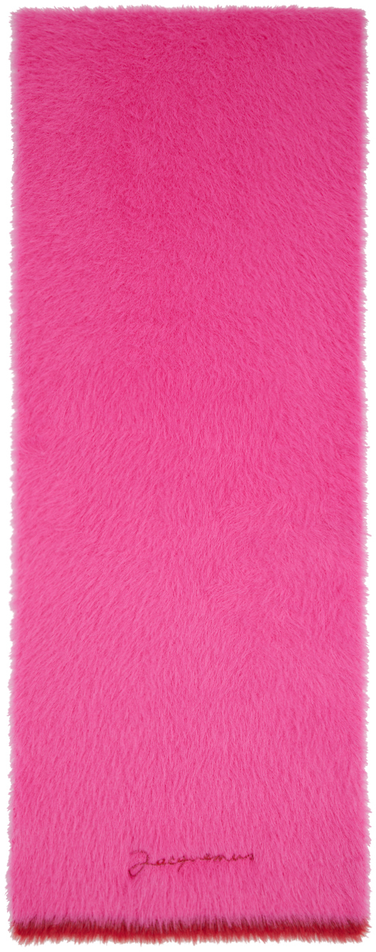 Jacquemus Pink Le Papier Neve Scarf