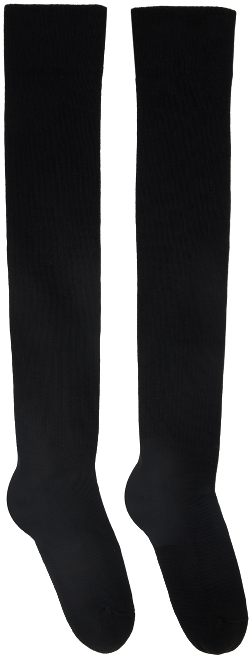 Rick Owens Black Knee-High Socks