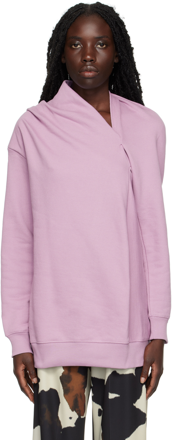 Dries Van Noten Purple Asymmetric Sweatshirt