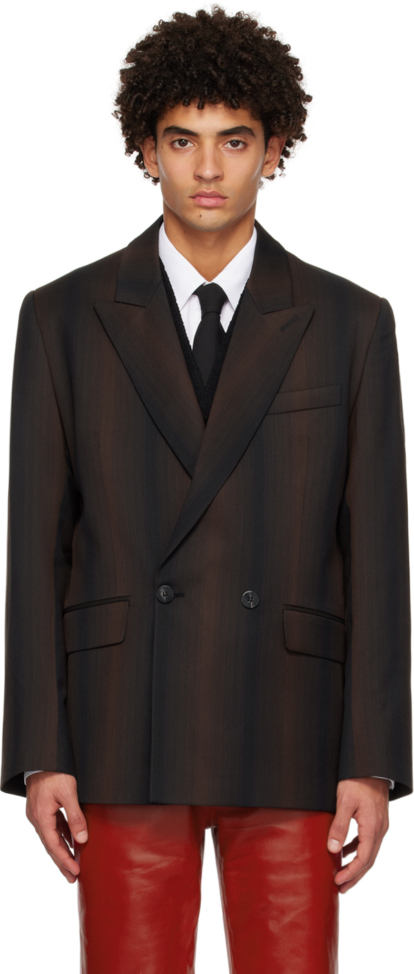 Ernest W. Baker Brown Gradient Blazer