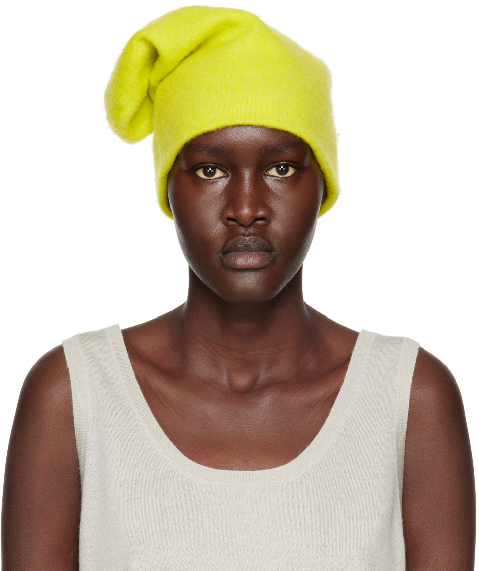 Frenckenberger Yellow Cashmere Beanie