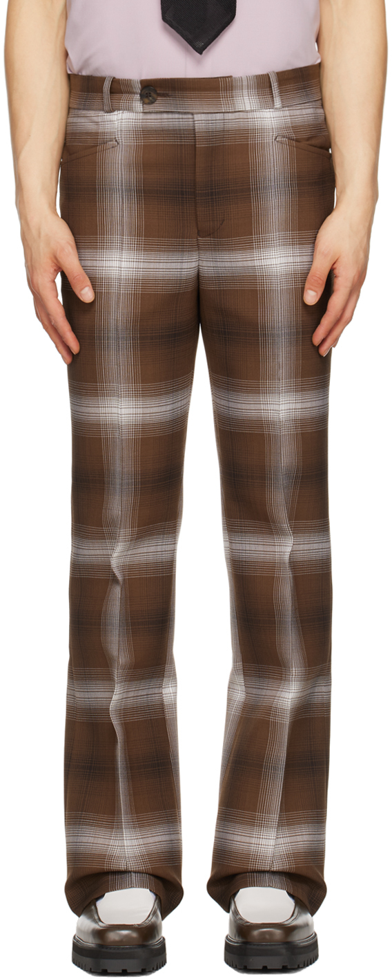 Ernest W. Baker Brown Flared Trousers