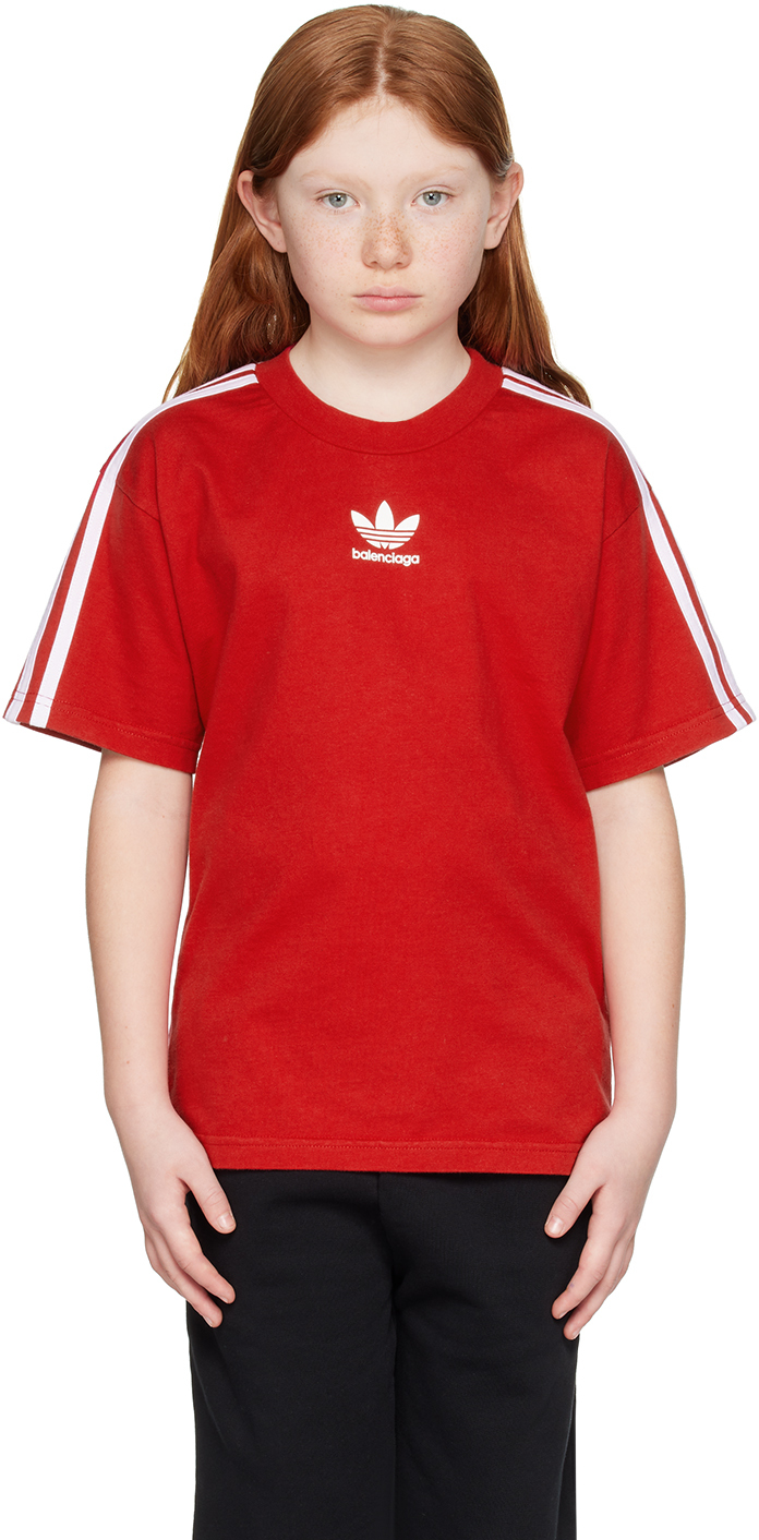 Balenciaga Kids Kids Red adidas Kids Edition T-Shirt