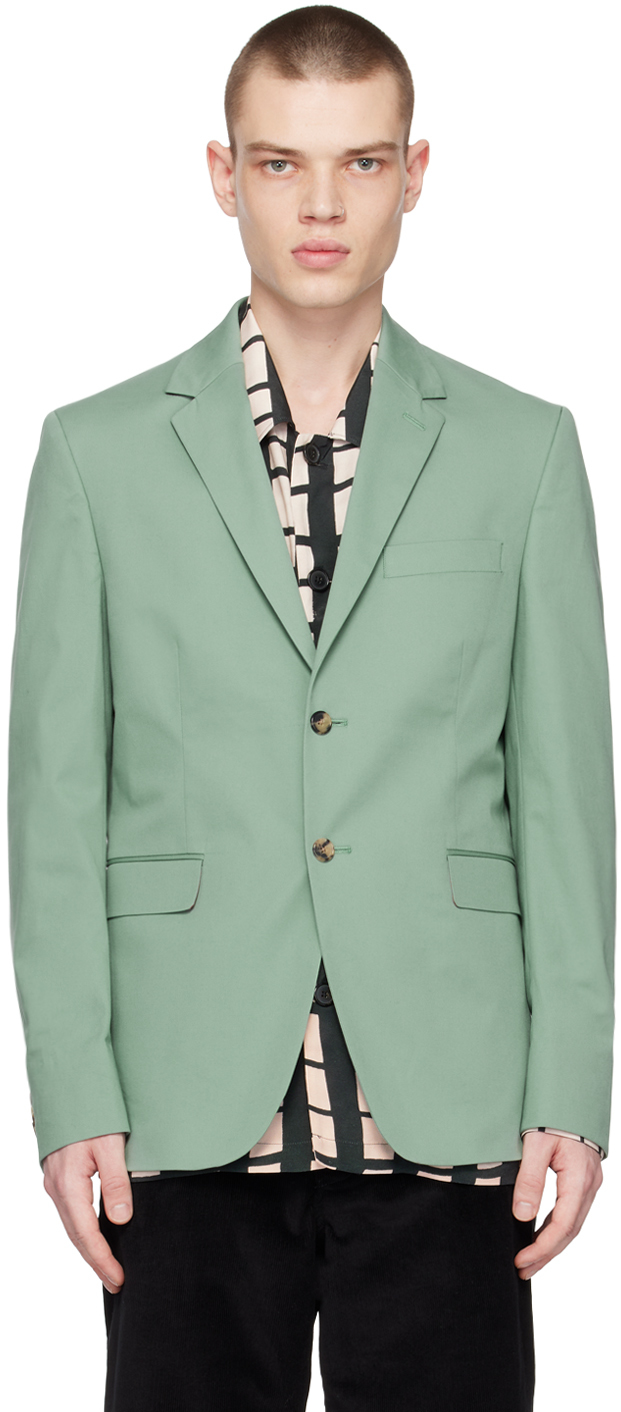 Paul Smith Green Two-Button Blazer