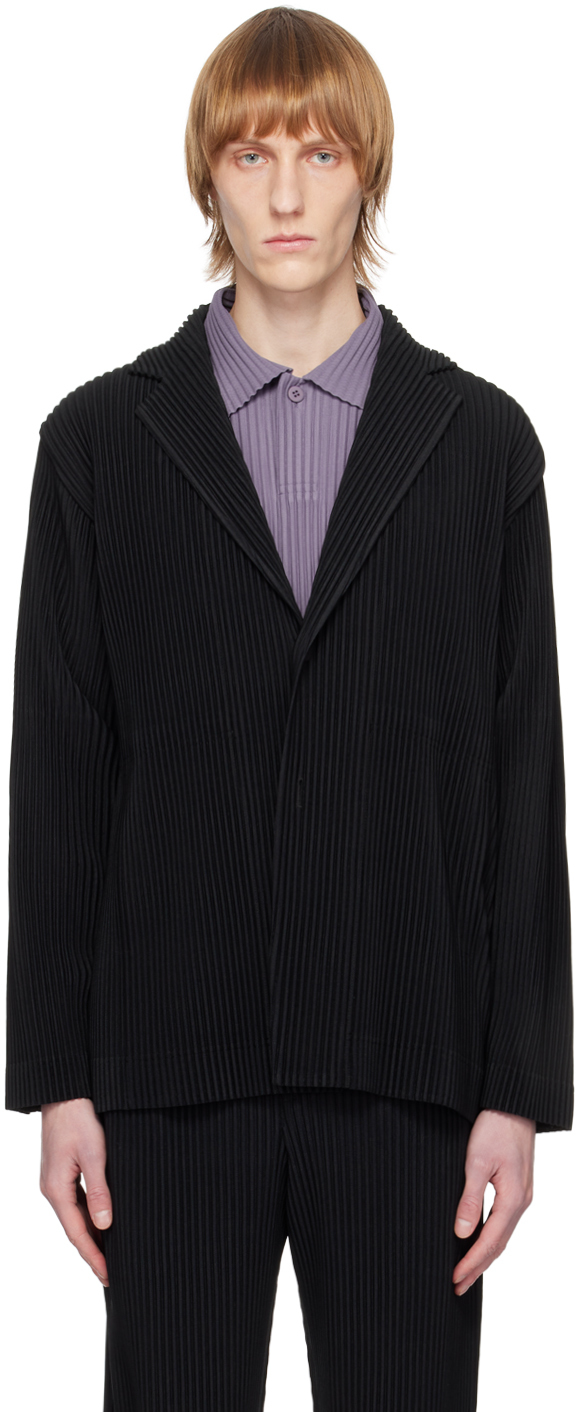 Homme Plissé Issey Miyake Black Tailored Pleats 1 Blazer