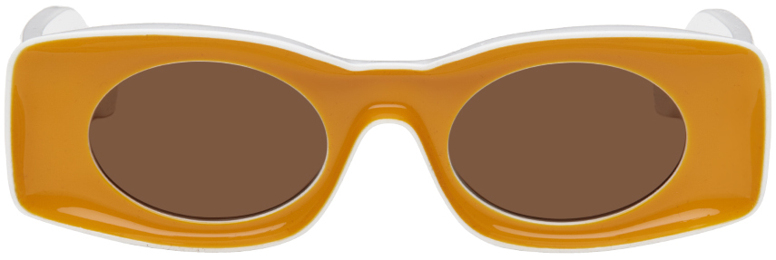 Loewe Yellow & White Paula's Ibiza Sunglasses