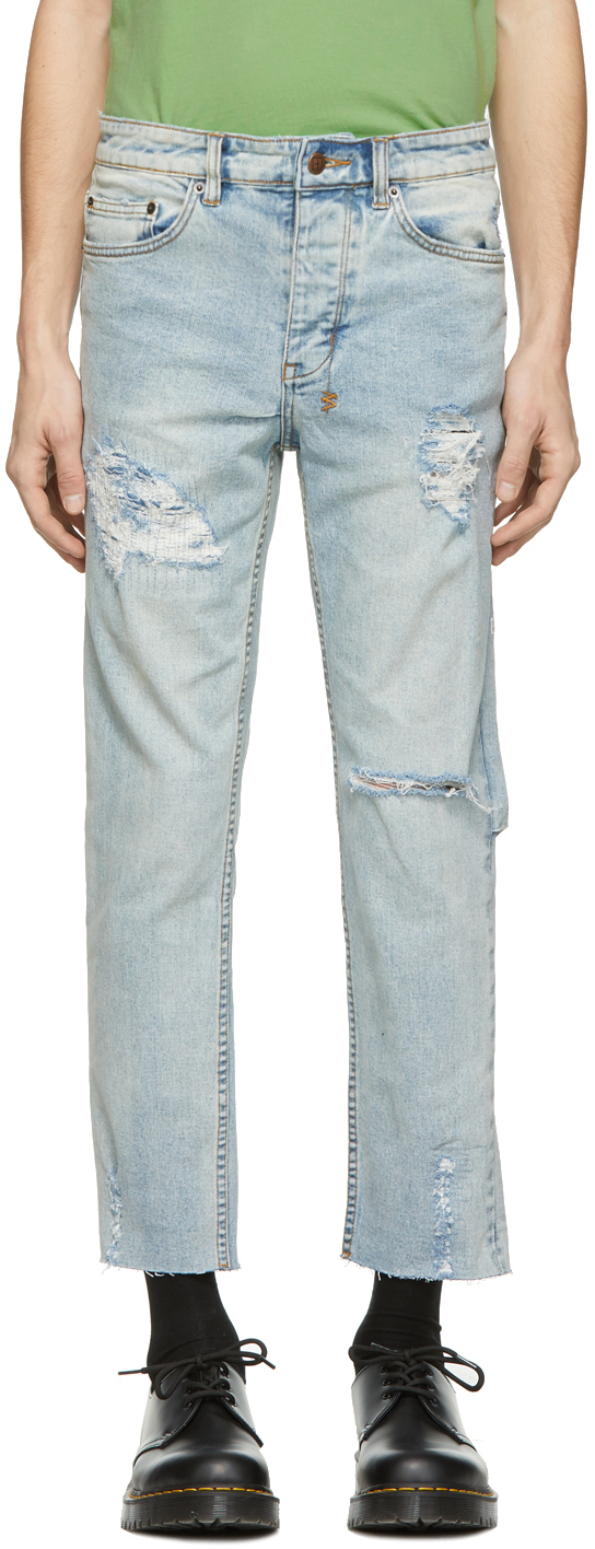 Ksubi Blue Chitch Chop Slice N Dice Jeans