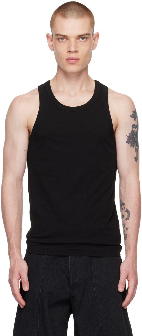 Yohji Yamamoto Black Running Tank Top