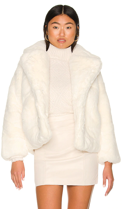 Apparis Milly Jacket in Ivory. Size L, M, XS.