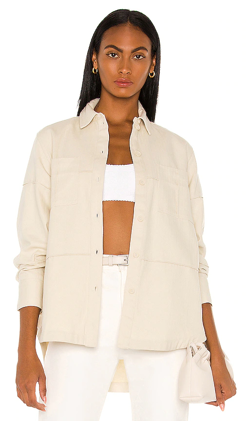 L'Academie Natasha Shacket in Ivory. Size XL.