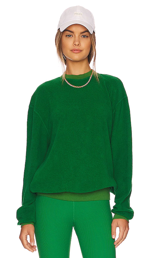 STRUT-THIS Mason Sweatshirt in Green. Size M, S, XS.