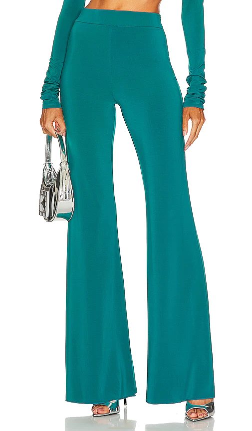 The Andamane Gaia Flare Pants in Teal. - size 44 (also in 38, 40, 42)