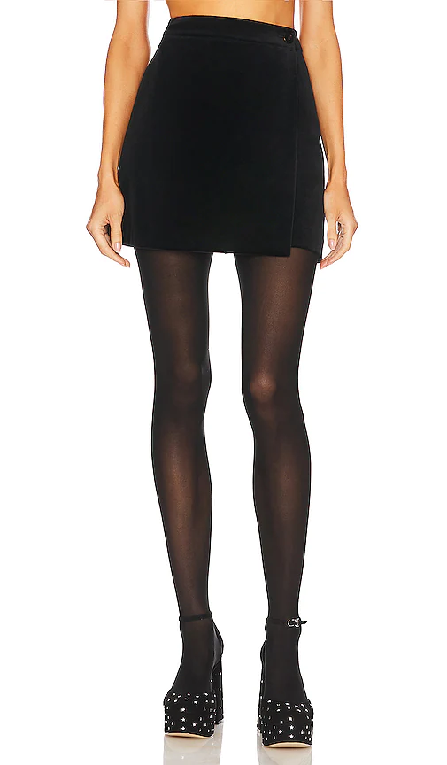 Theory Cl Wrap Mini Skirt in Black. - size 4 (also in 2)