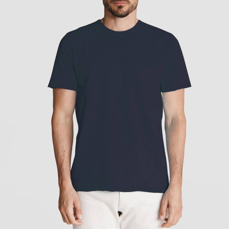 Navy Miles Pocket Cotton T-Shirt