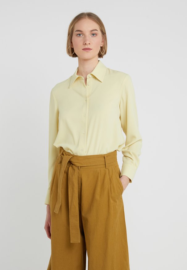 Button-down blouse - pale lime