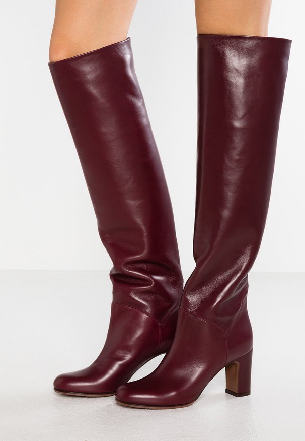 Over-the-knee boots - bordeaux